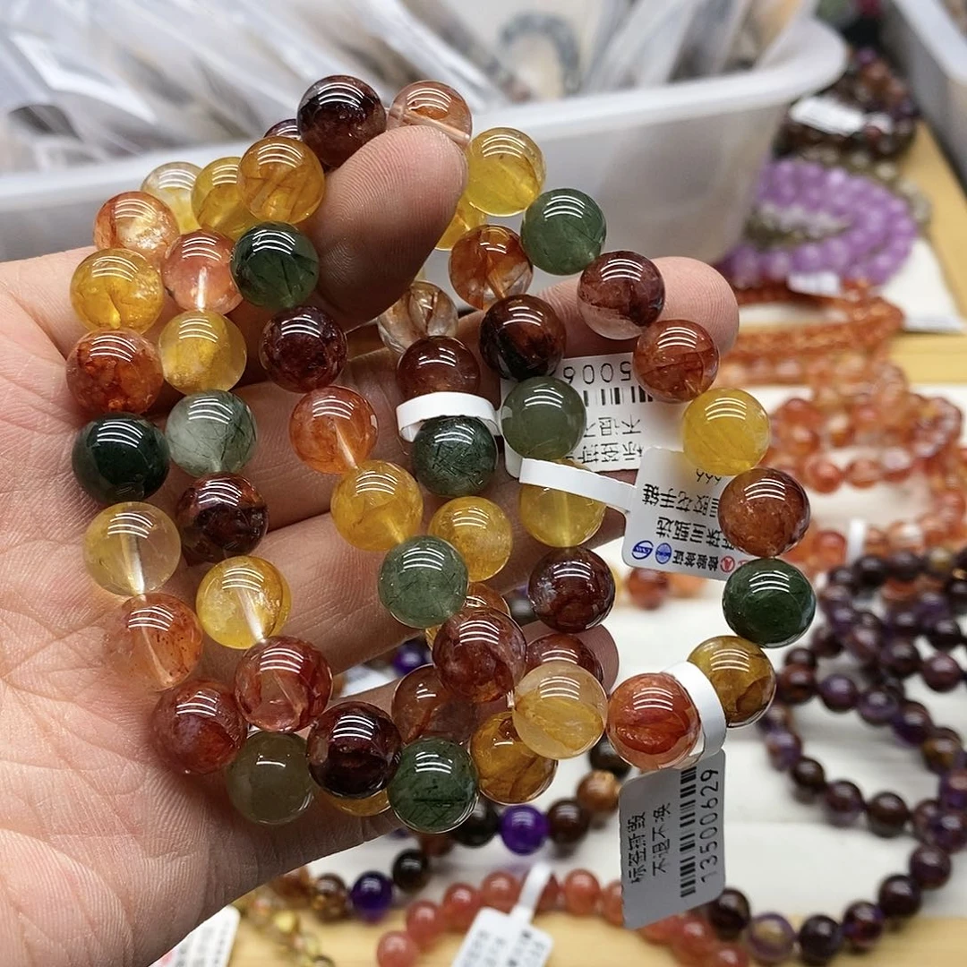 水晶手串未镶嵌多样性发货发一条