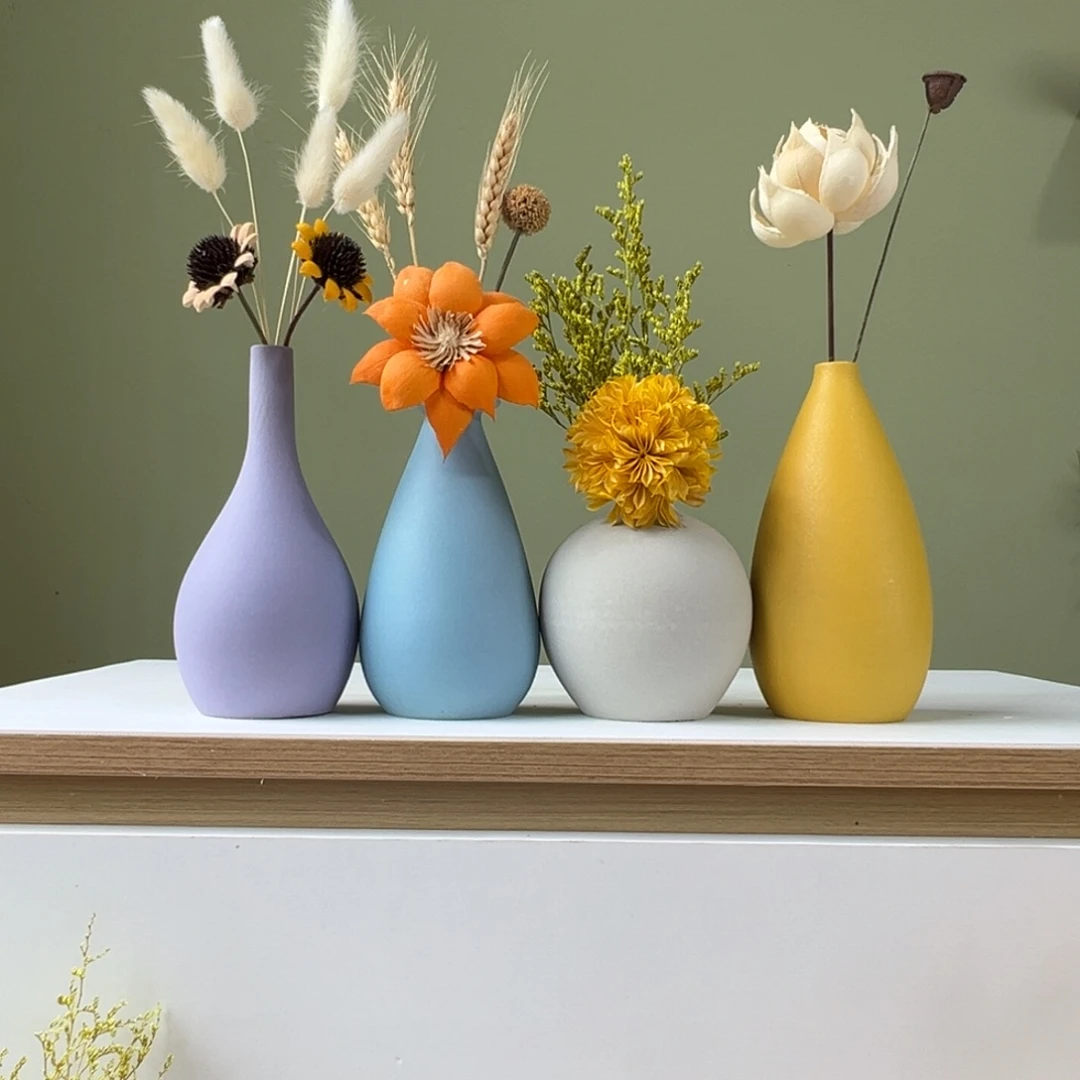 摆件花瓶带花高度20-30厘米左右