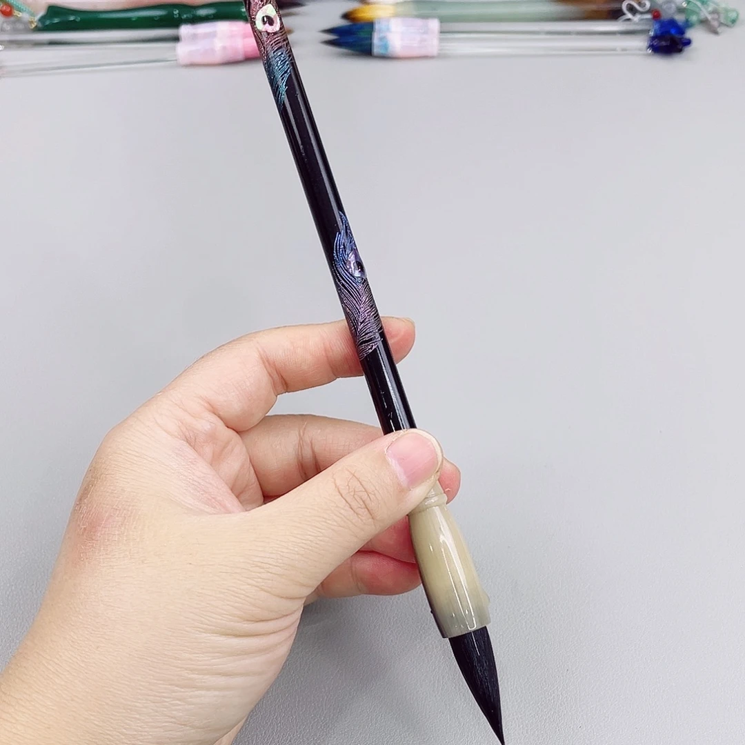非遗螺钿高货毛笔一支