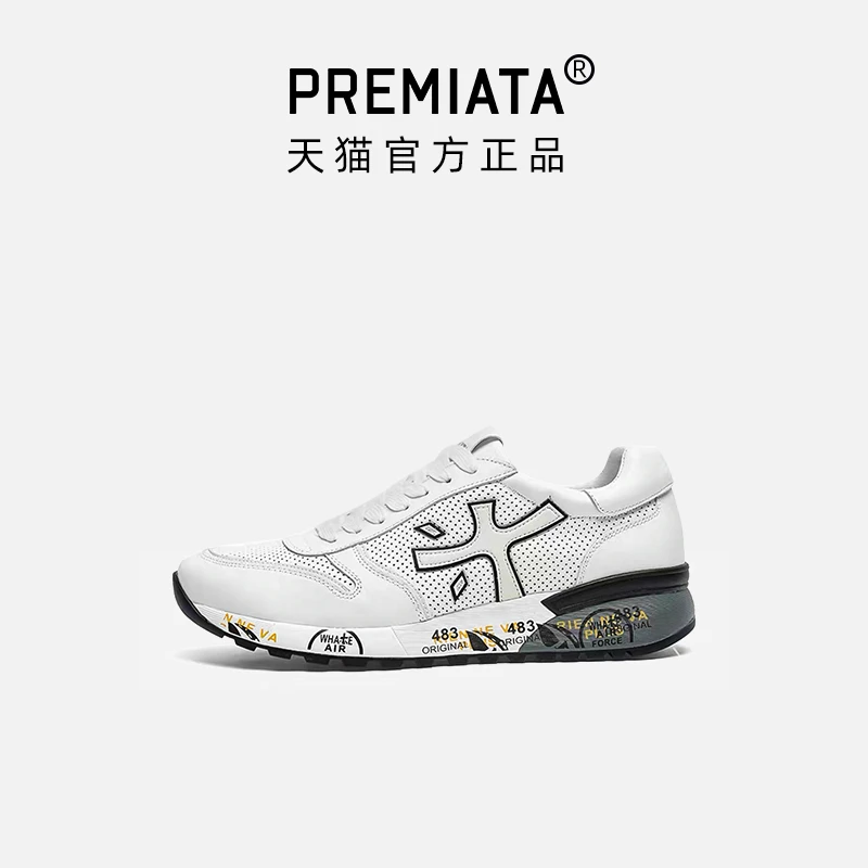 PREMIATA轻奢男鞋全皮时尚户外透气休闲运动鞋木字鞋夏季百搭鞋