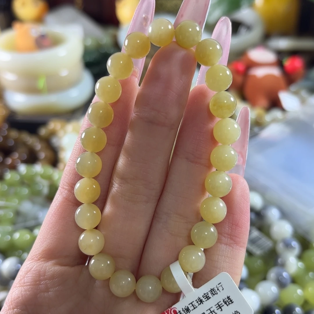 和田玉未镶嵌手链59