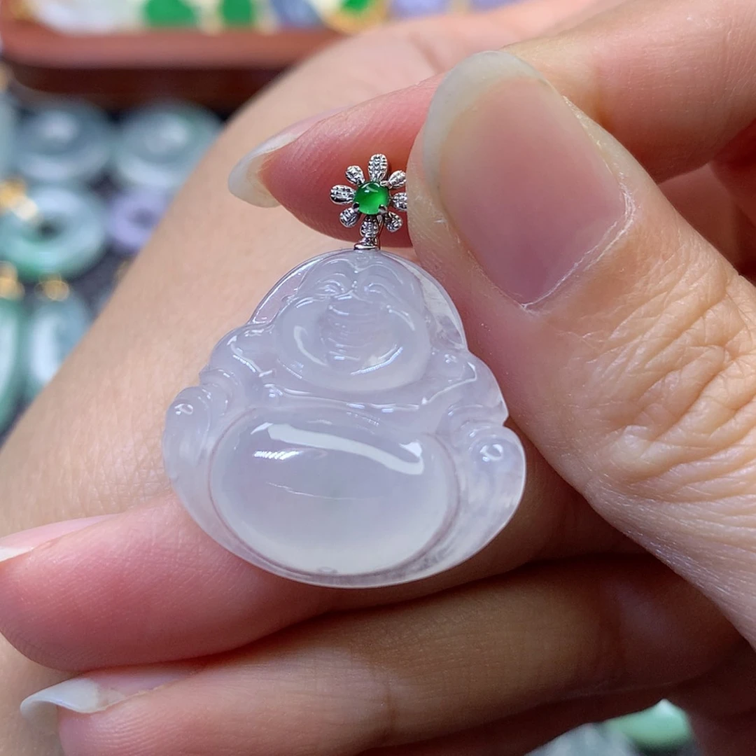 【闪购商品】吊坠(赠链)18K金镶嵌翡翠