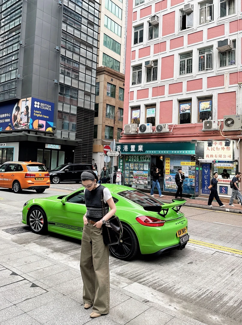 【Winnie】复古绿洗水设计牛仔裤