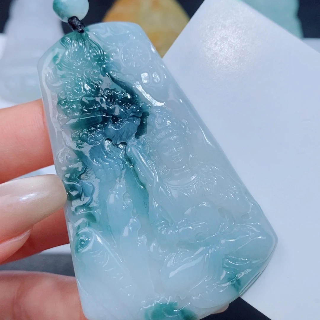 老***人定制翡翠翡翠吊坠未镶嵌