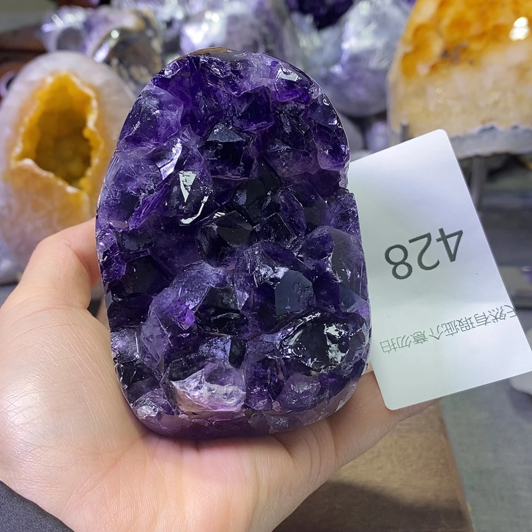 珠宝半成品紫晶未镶嵌