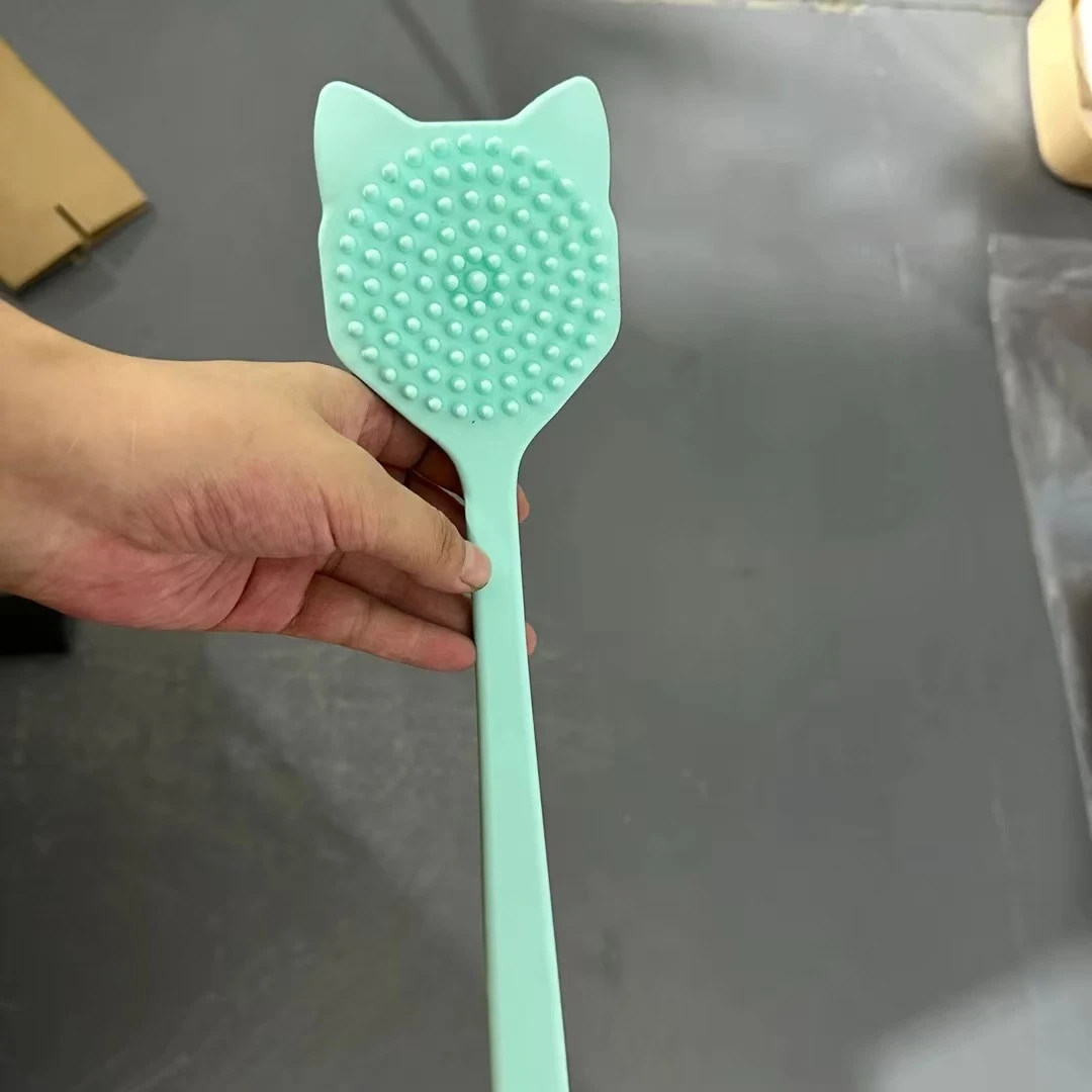 硅胶实心双面搓澡刷颜色随机