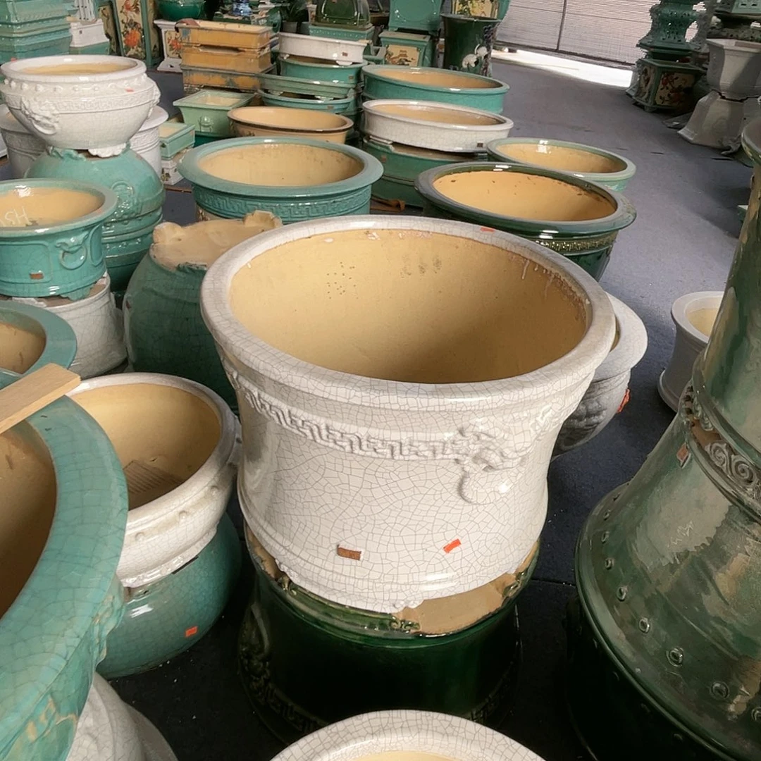 景***媒正宗岭南石湾盆手工盆