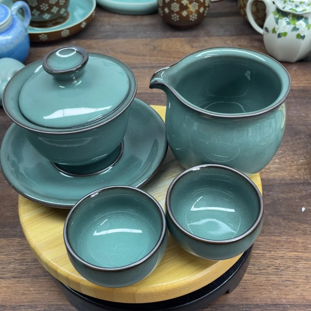 微瑕特价一盖碗一公道两杯