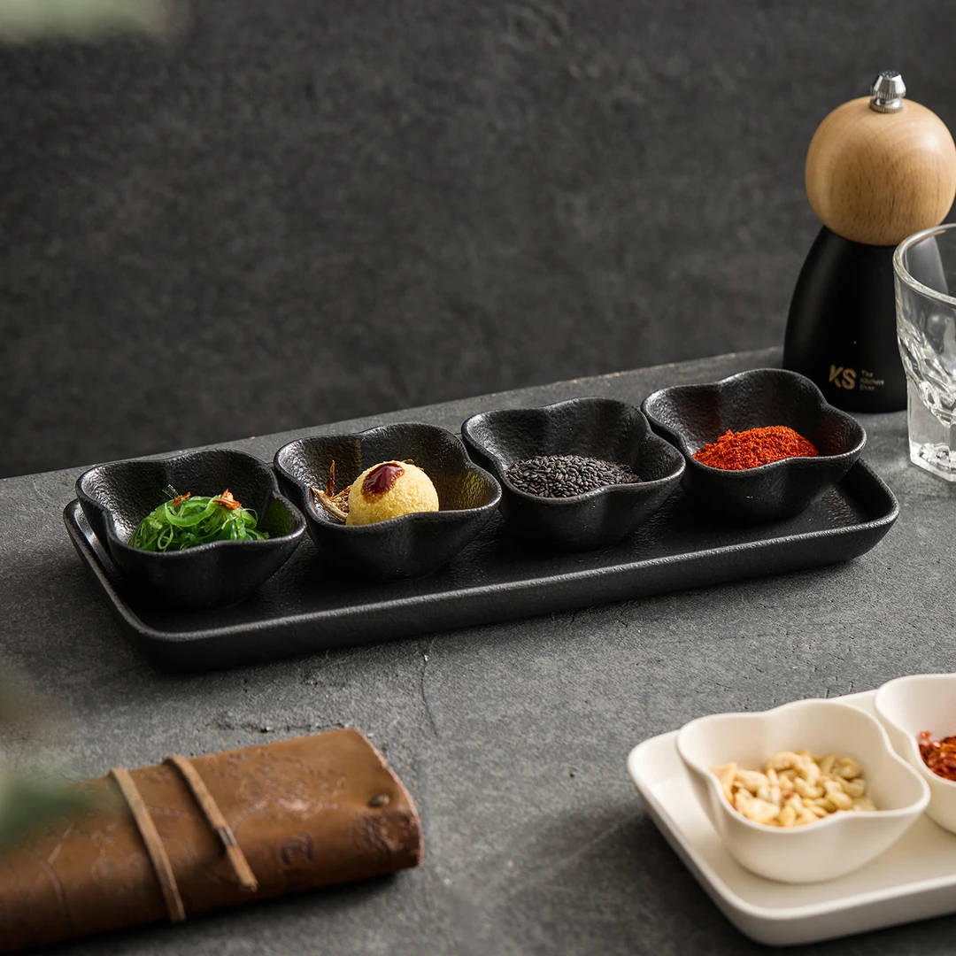 德化2025年新款精致高级感日式釉下彩家用陶瓷小菜碟蘸料碟调味碟