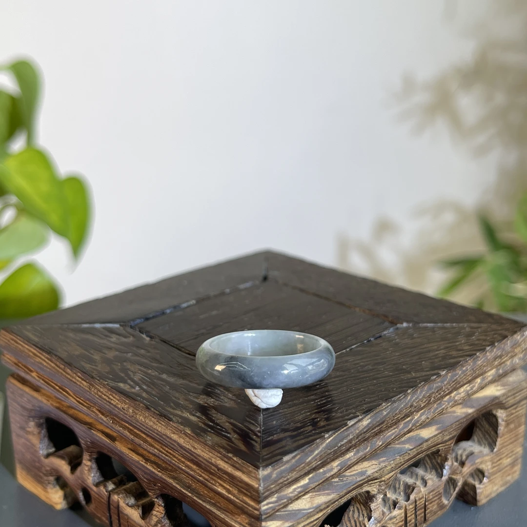 JTB18-03 天然翡翠缅甸A货 翡翠戒圈20#