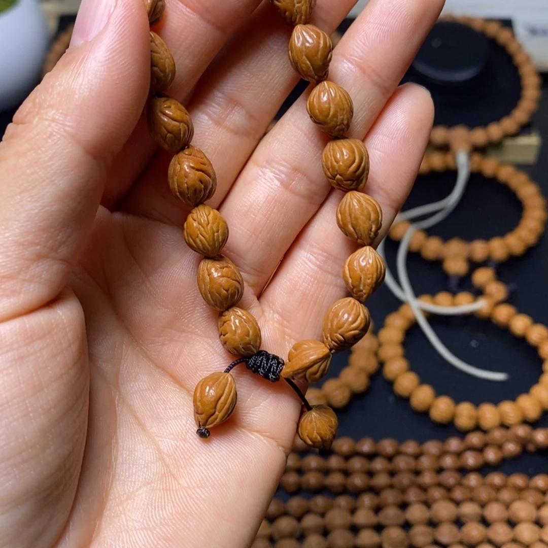 斗***文手串桃核秦岭文玩桃核手串