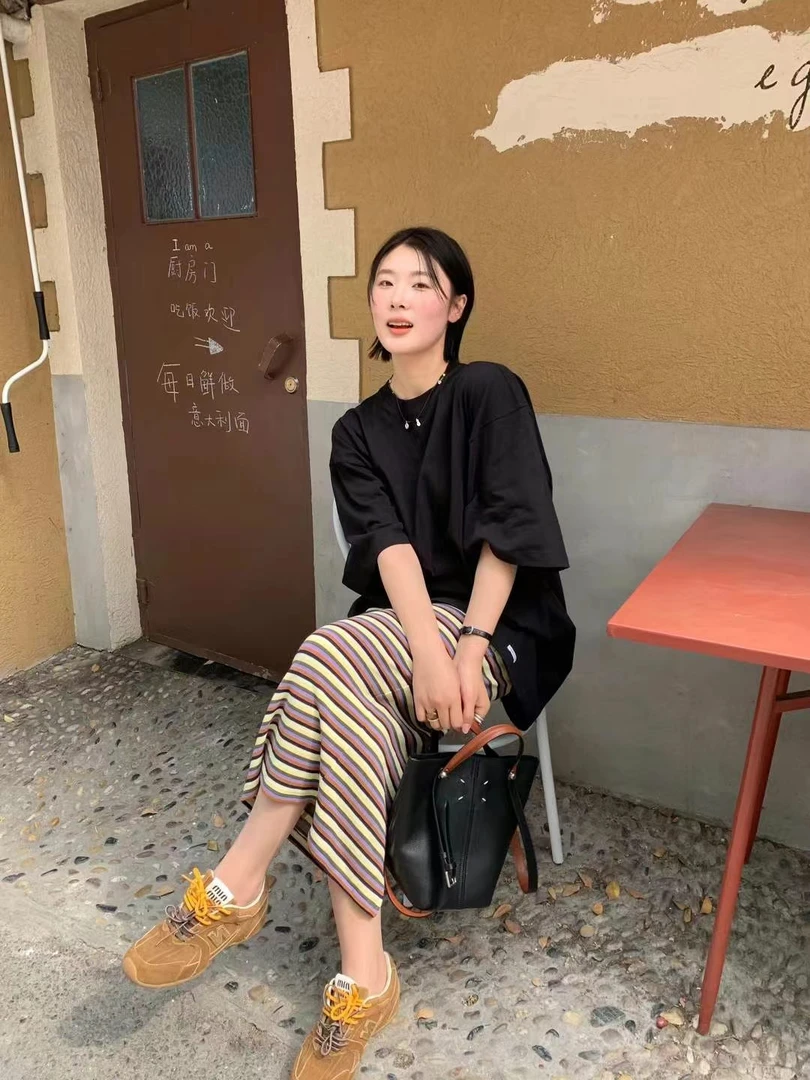 Az LongQuan 多彩半裙 设计师新款百搭半裙Do4304