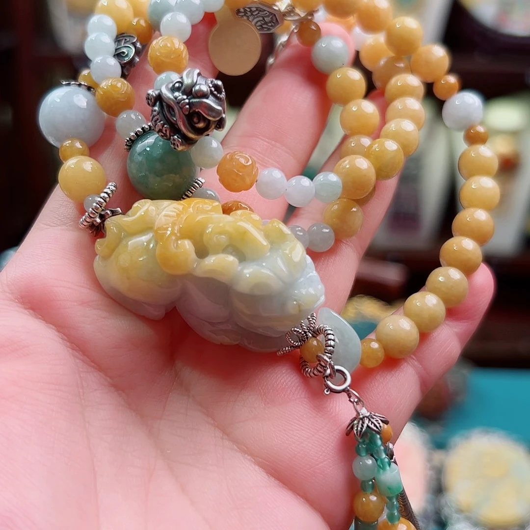 手链翡翠未镶嵌国风