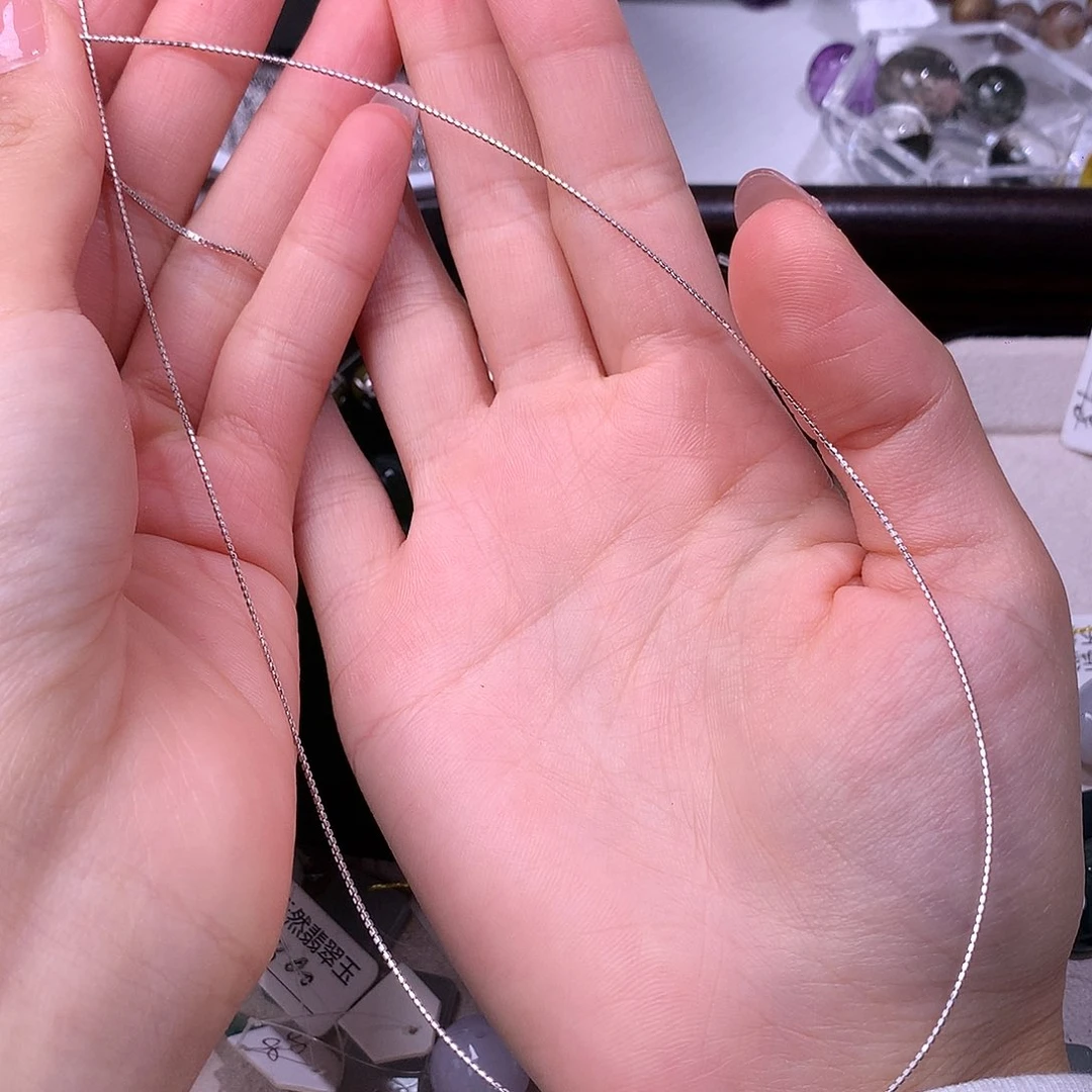 翡翠未镶嵌手链项圈银色