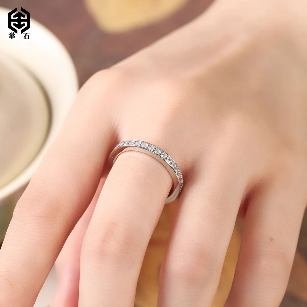 925银莫桑石银制品 X09-667-64莫桑钻戒指（一件/多样性/自选）M