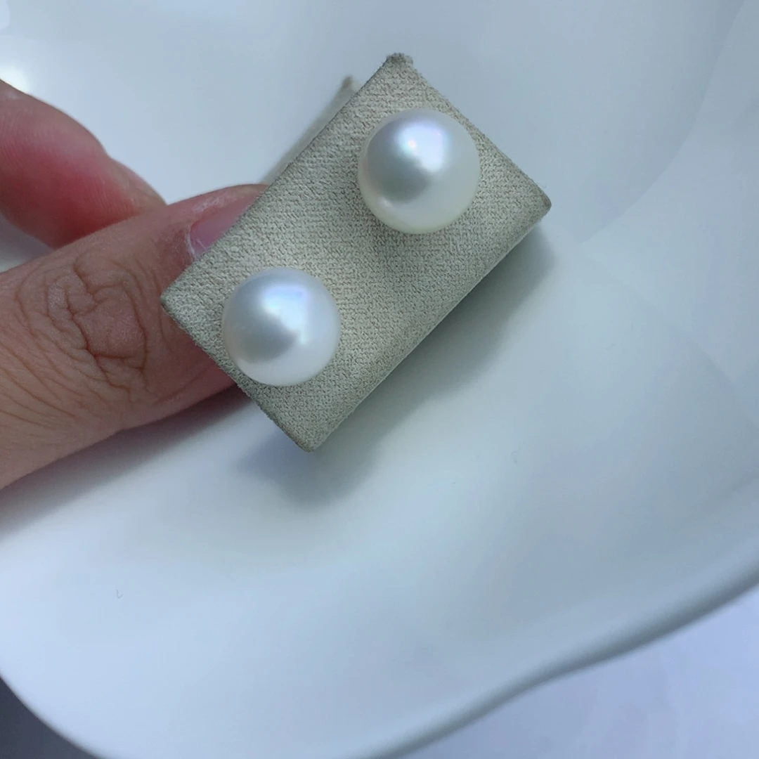 海水珍珠耳饰18K金镶嵌