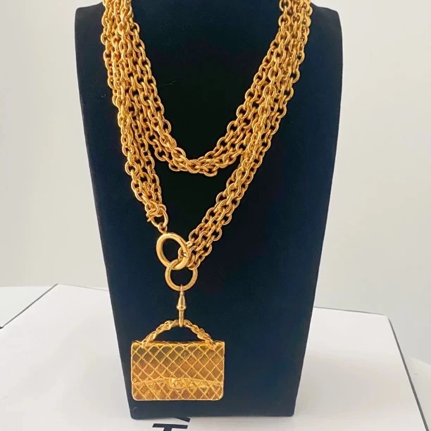 95新 Chanel/香奈儿 Chanel vintage香奈儿中古包包项链