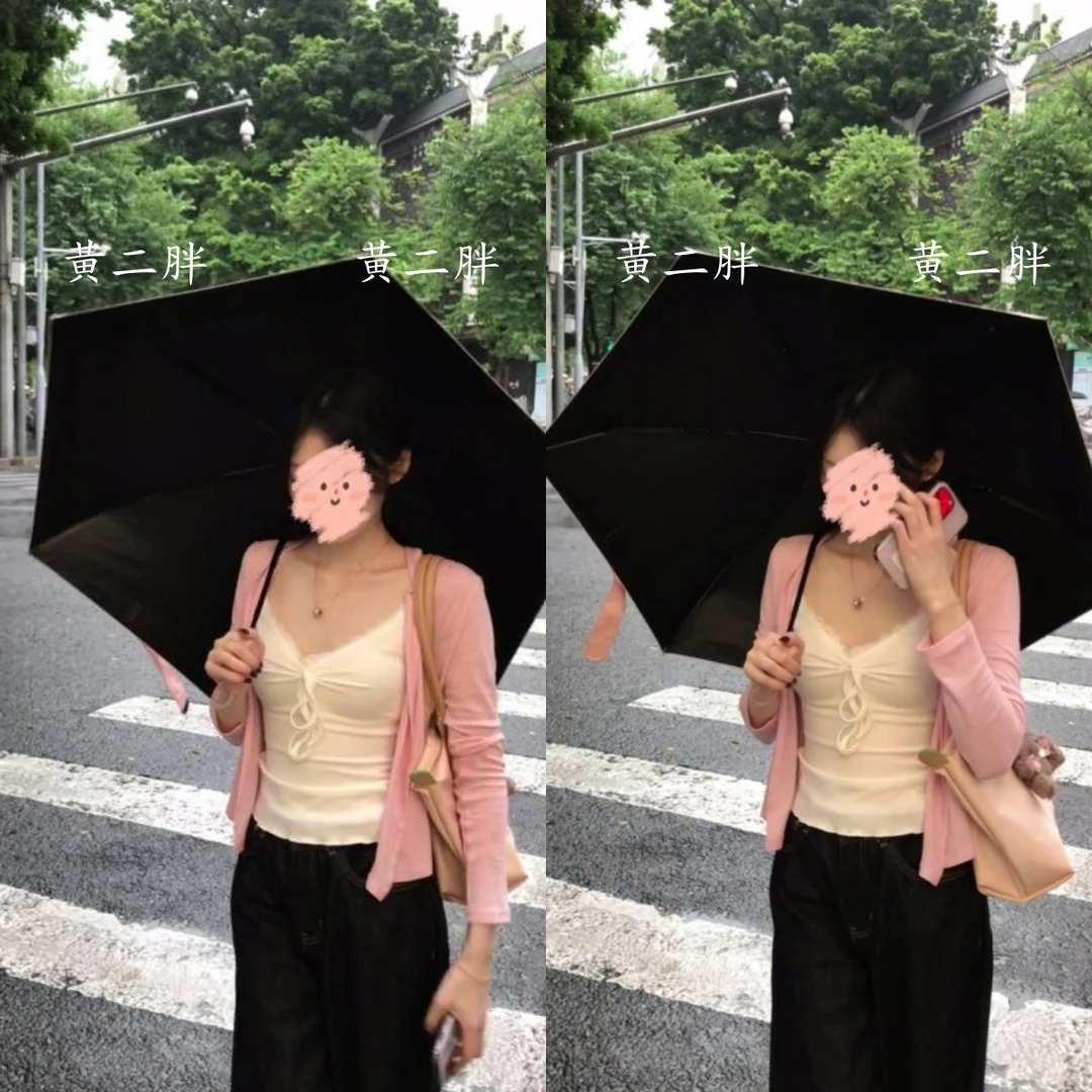 纯欲风蕾丝拼接V领吊带衫女早秋新款甜美温柔风长袖开衫上衣套装