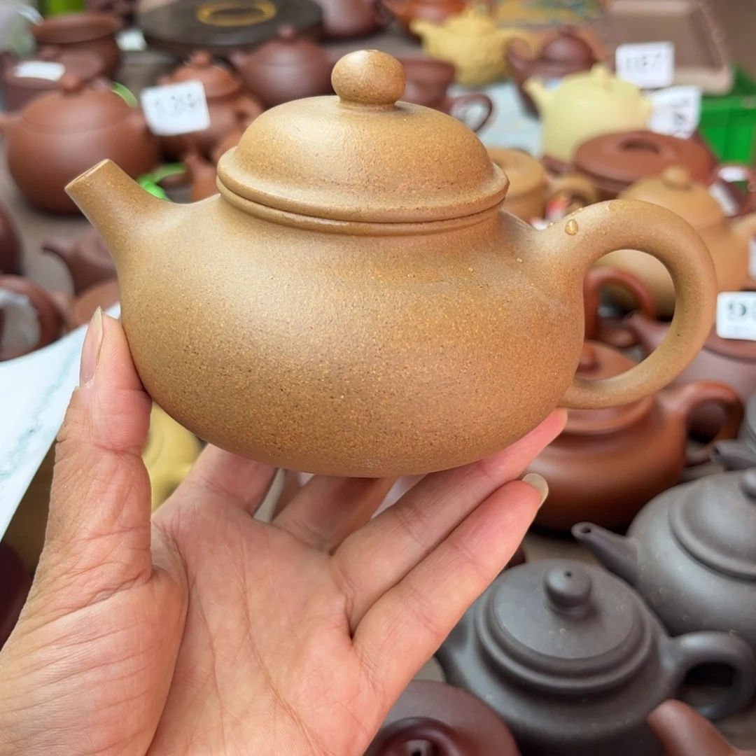 紫砂茶壶黄金段全手250cc左右无添加