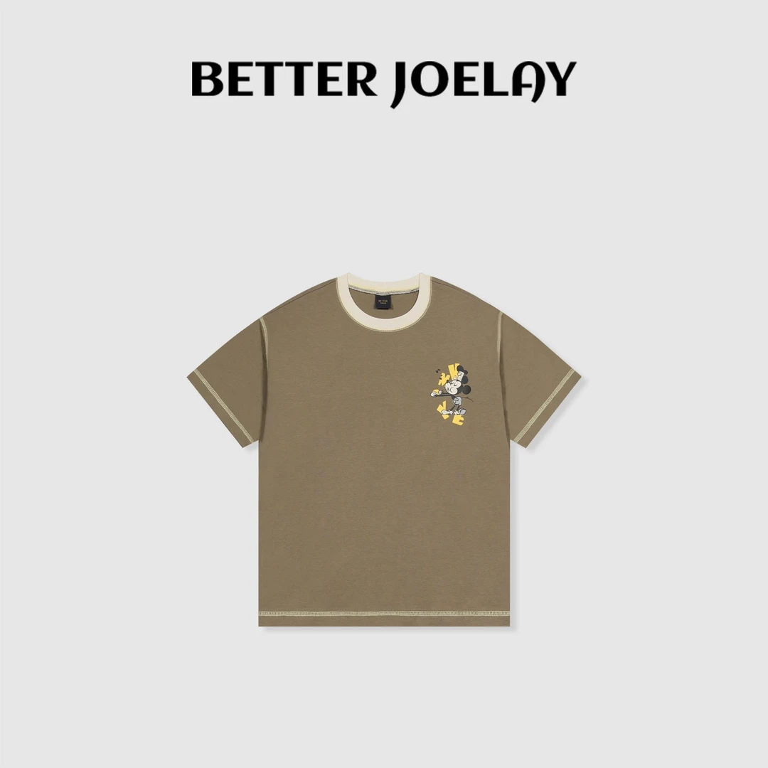 BETTER JOELAY -中版【跳舞的米奇】百搭T恤短袖可爱休闲风KH1632