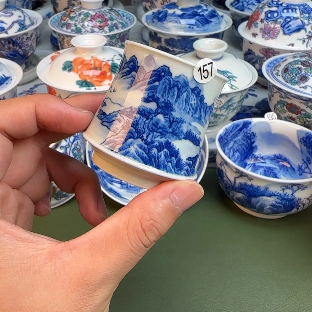 彦祖纯手工手绘茶具157