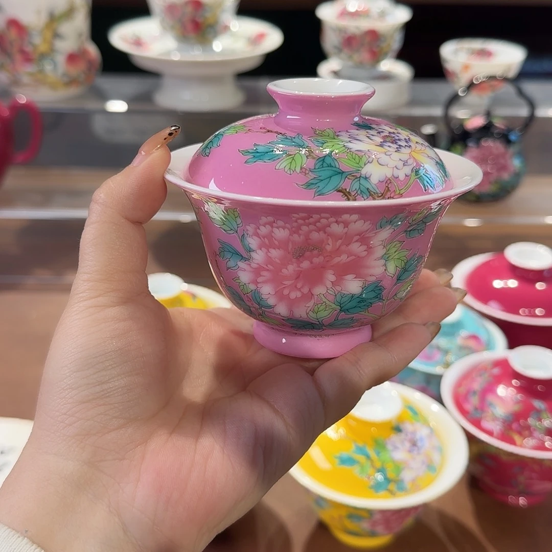 珐琅彩茶巾茶具茶具茶几