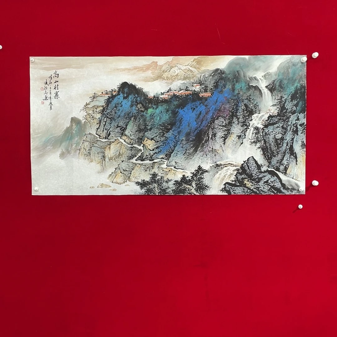 国画凌行志手绘作品