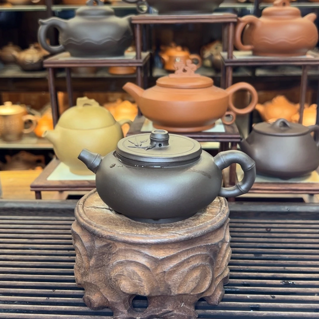 茶杯紫砂一厂 黑君竹150cc