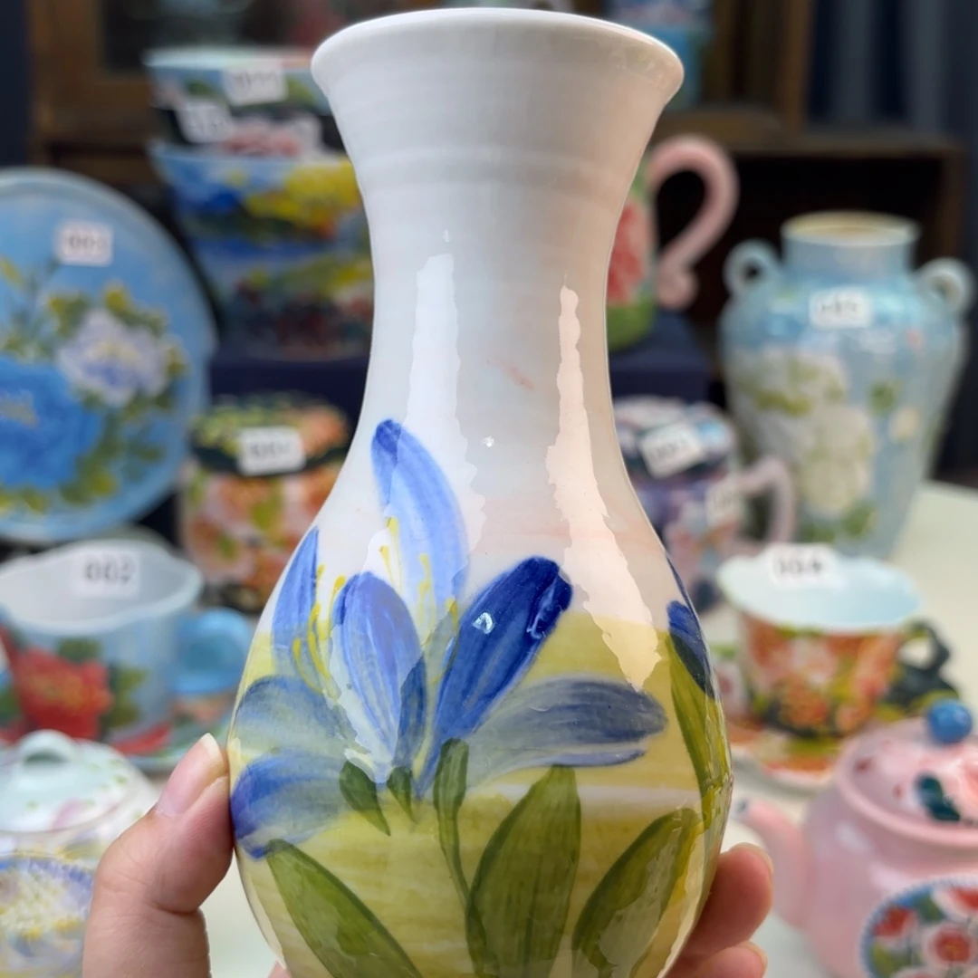 景德镇手绘高温釉下彩陶瓷茶具