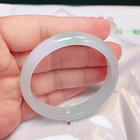 翡翠手镯未镶嵌公主镯49.5