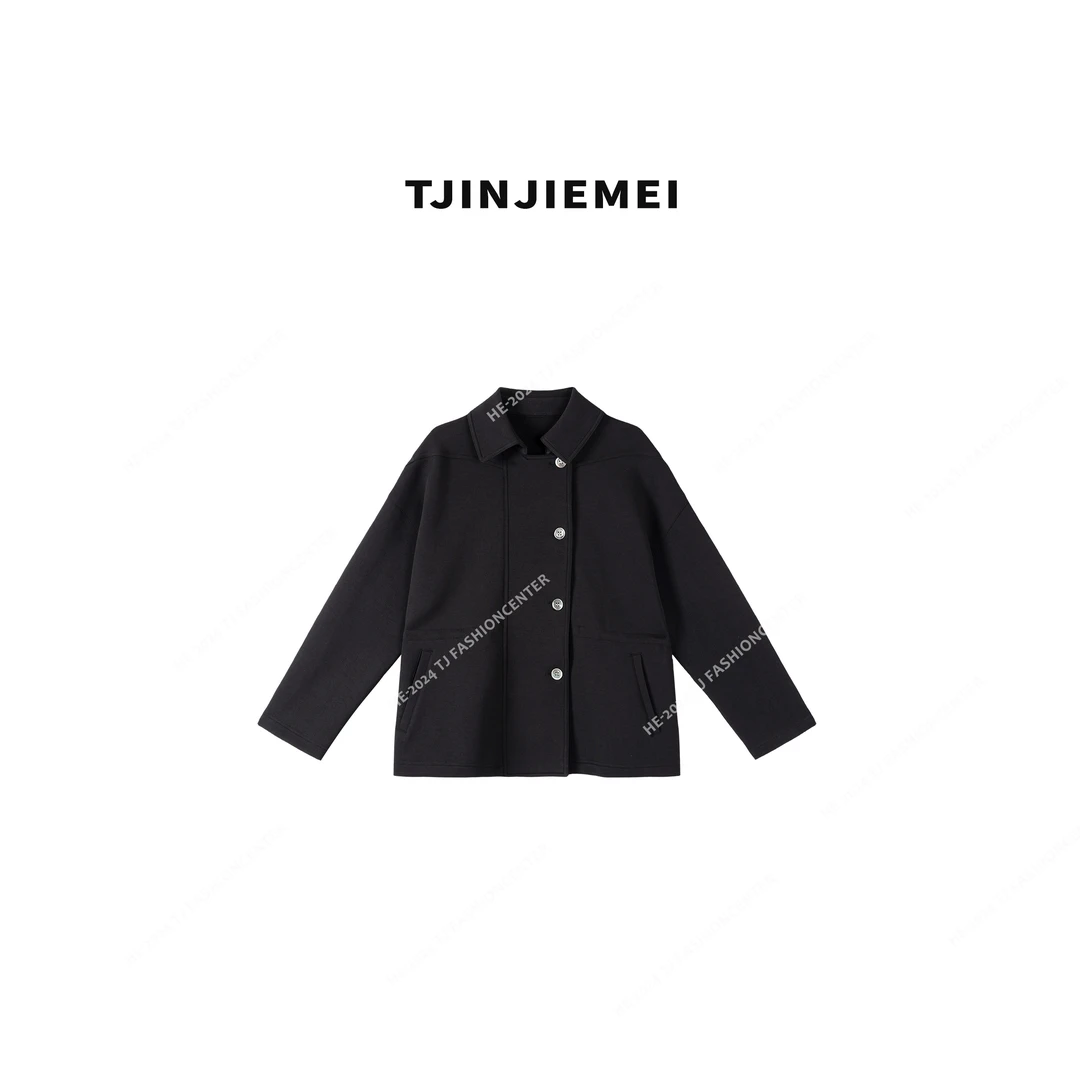 T井姐妹【路易】设计感时尚百搭短款外套WT2502-241122