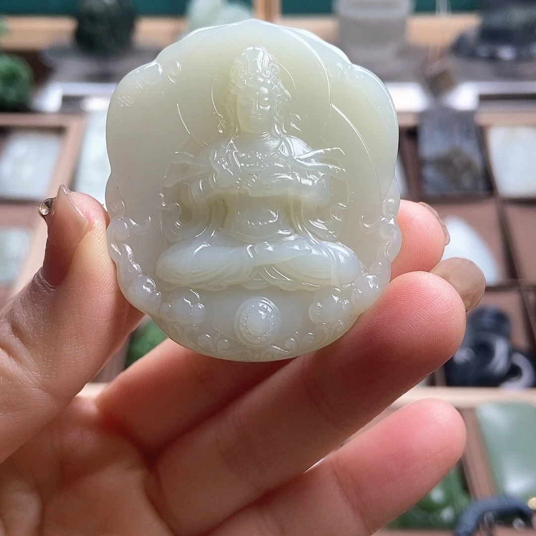 和田玉（糖玉）颈饰未镶嵌