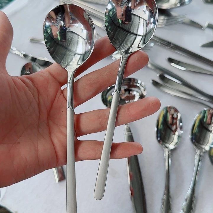 不锈钢好圆头勺俩