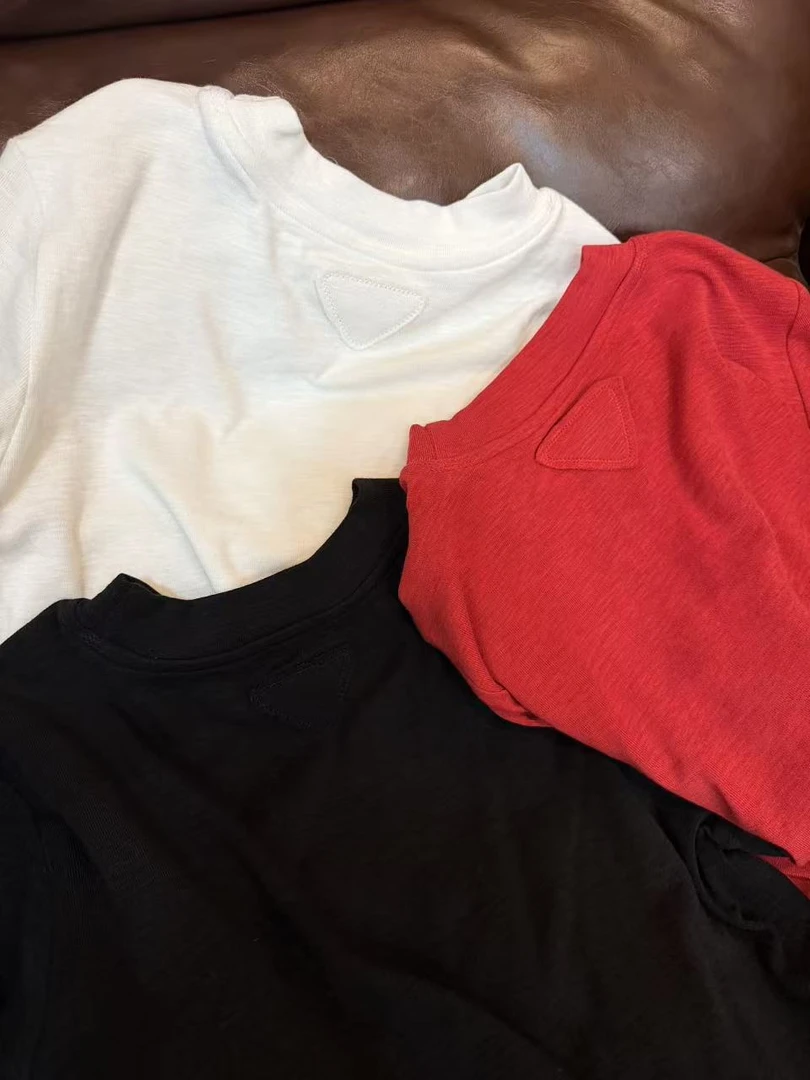 曹大媛25【黑白红】三色极简后背三角标莫代尔棉百搭打底长袖时尚