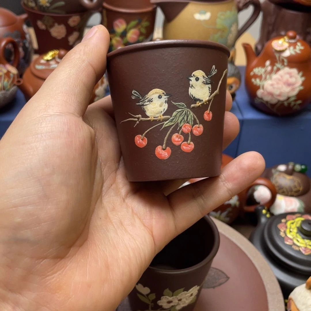 茶杯紫泥紫砂主人杯100cc