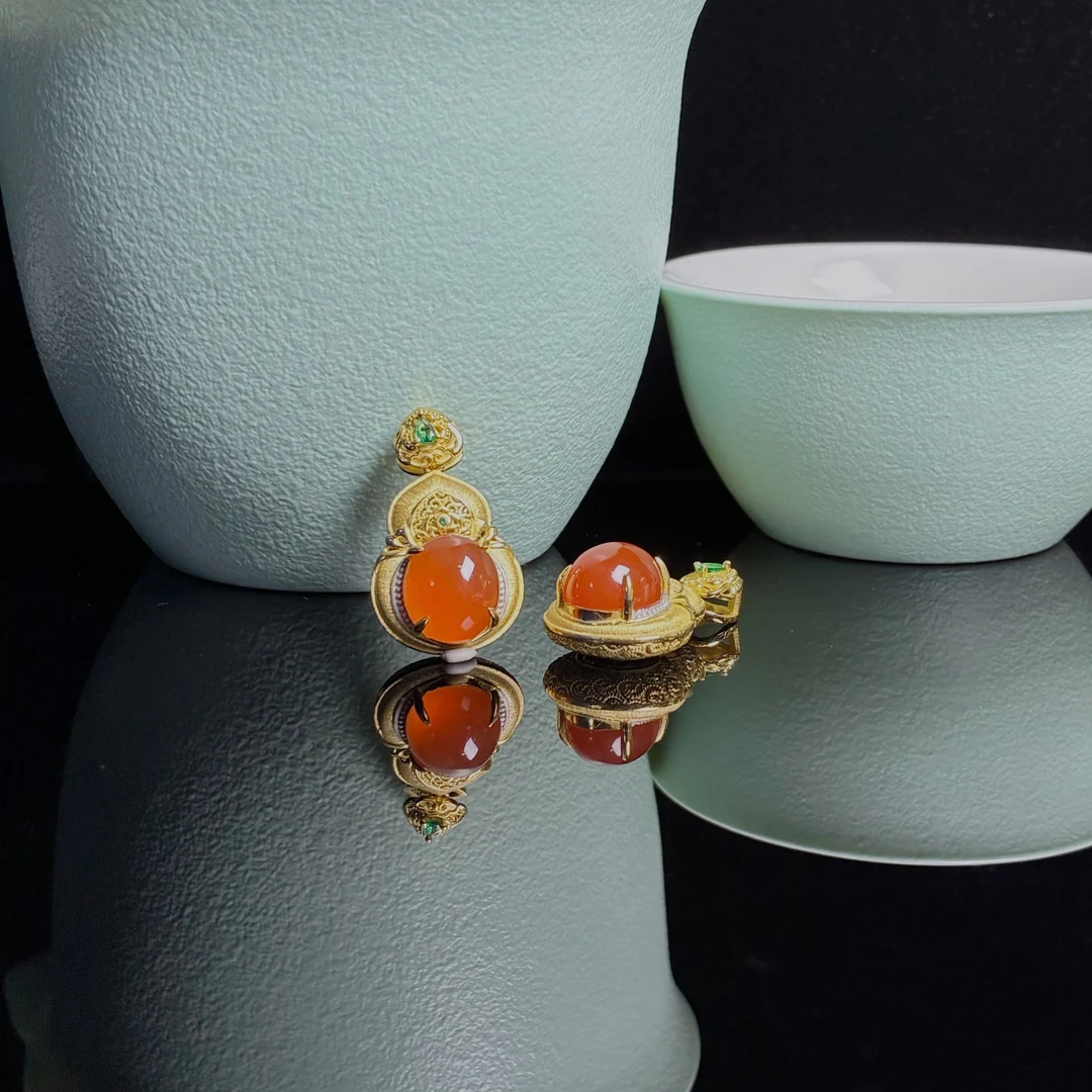 南红葫芦吊坠【小北质检】ZJH916Z16多样性发一