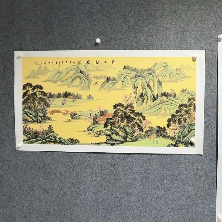 国画山水绘画作品