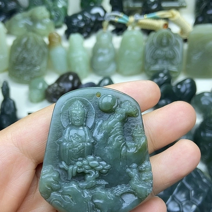 和田玉未镶嵌颈饰