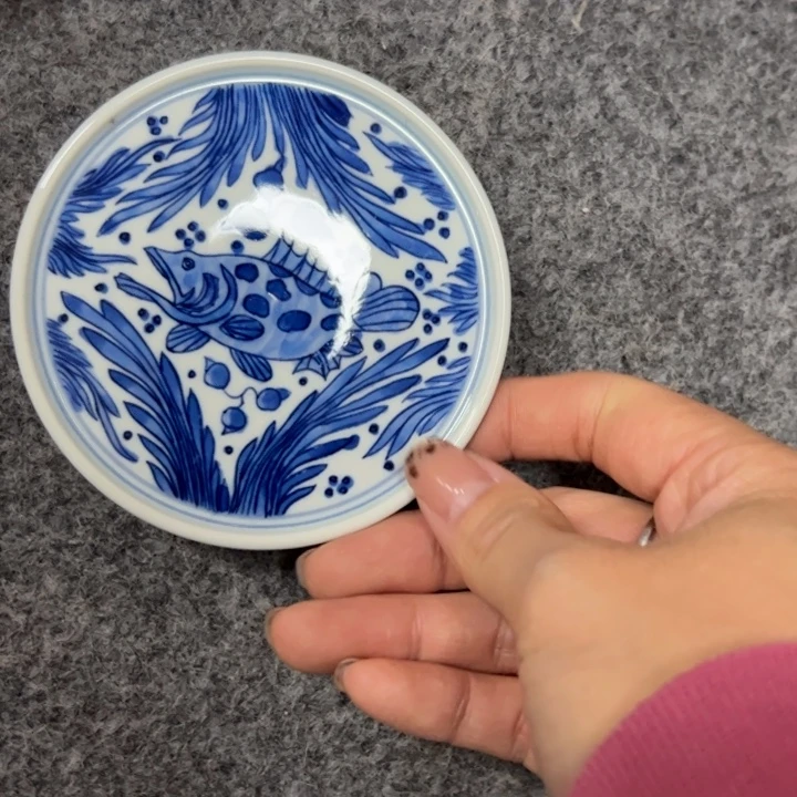 ****见陶摆件景德镇陶瓷杯/碟