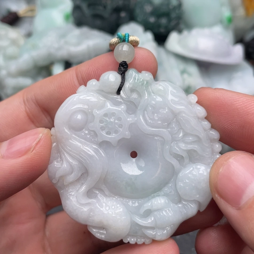 翡翠未镶嵌吊坠(不含链)