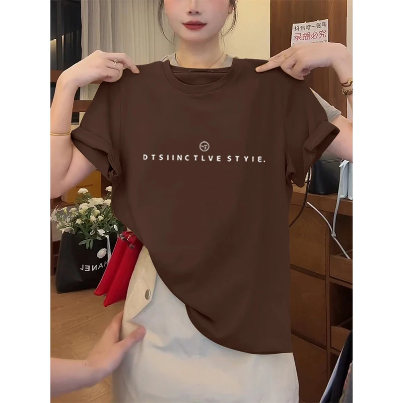 2025新款夏季正肩纯棉短袖t恤女装韩版时尚百搭洋气爆款上衣