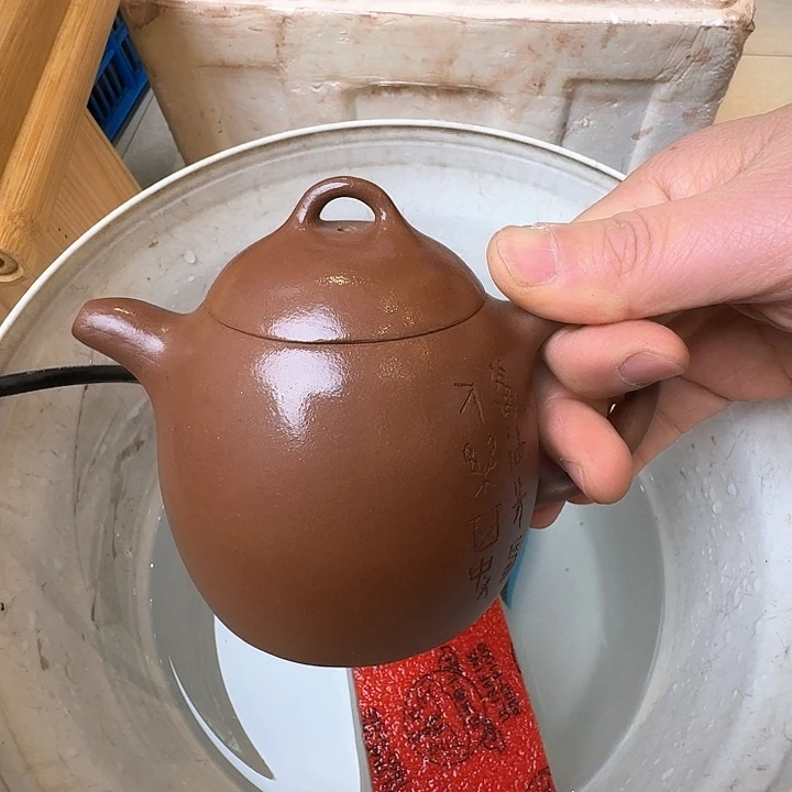 紫砂茶壶田*-宜兴原矿手工紫砂壶