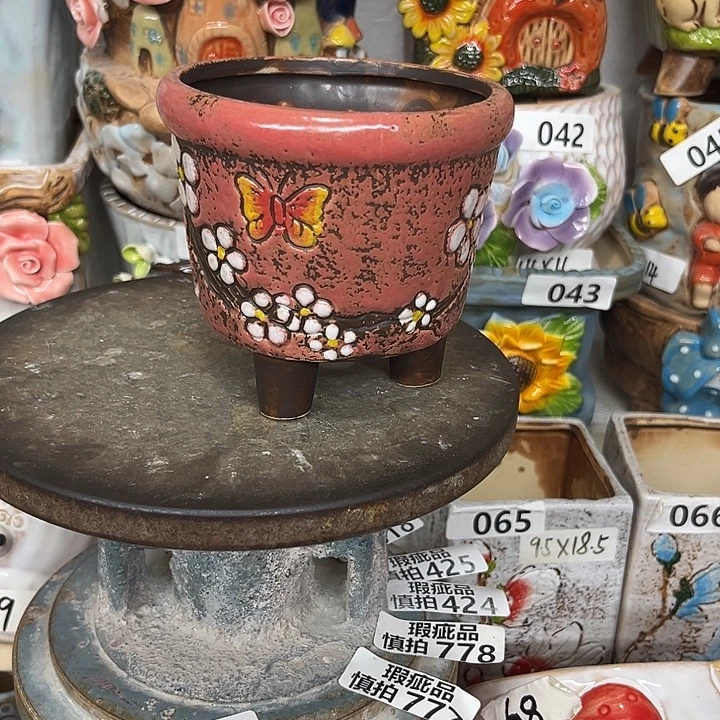 粗陶材质多肉花盆