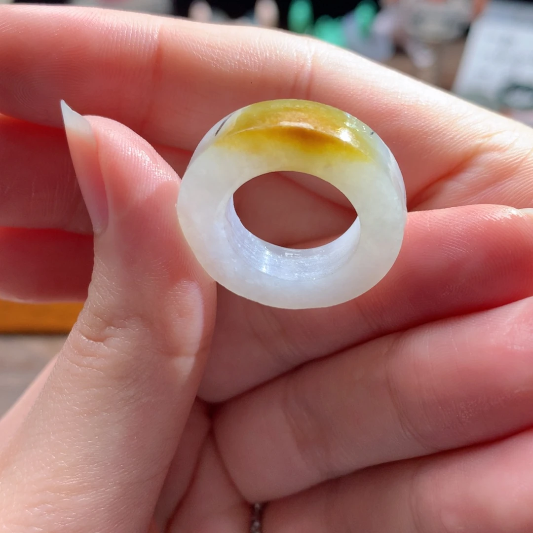 定制翡翠未镶嵌柠檬黄 10-15