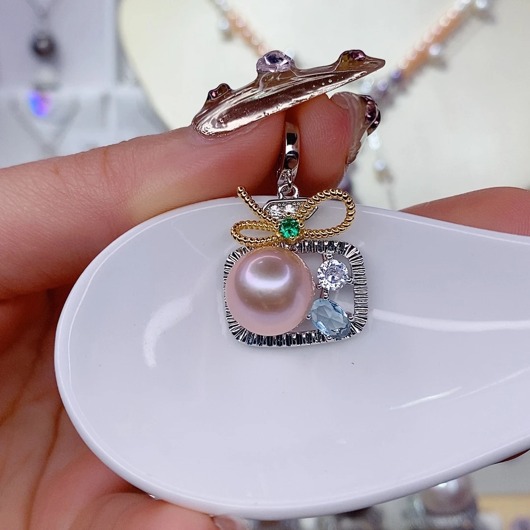 未镶嵌淡水珍珠吊坠(赠链)