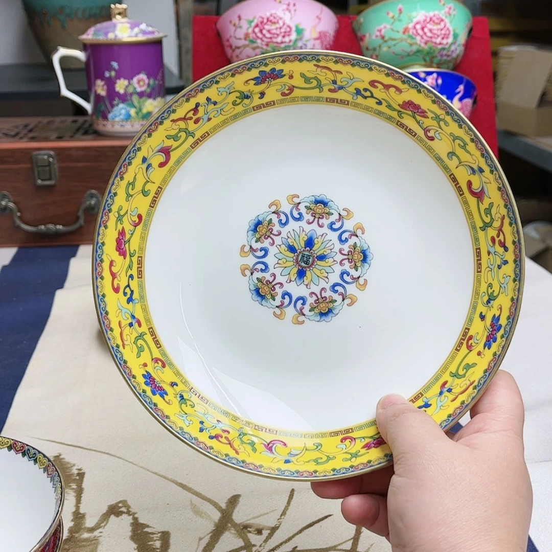 【闪购商品】珐琅8英寸8深黄。。。。。