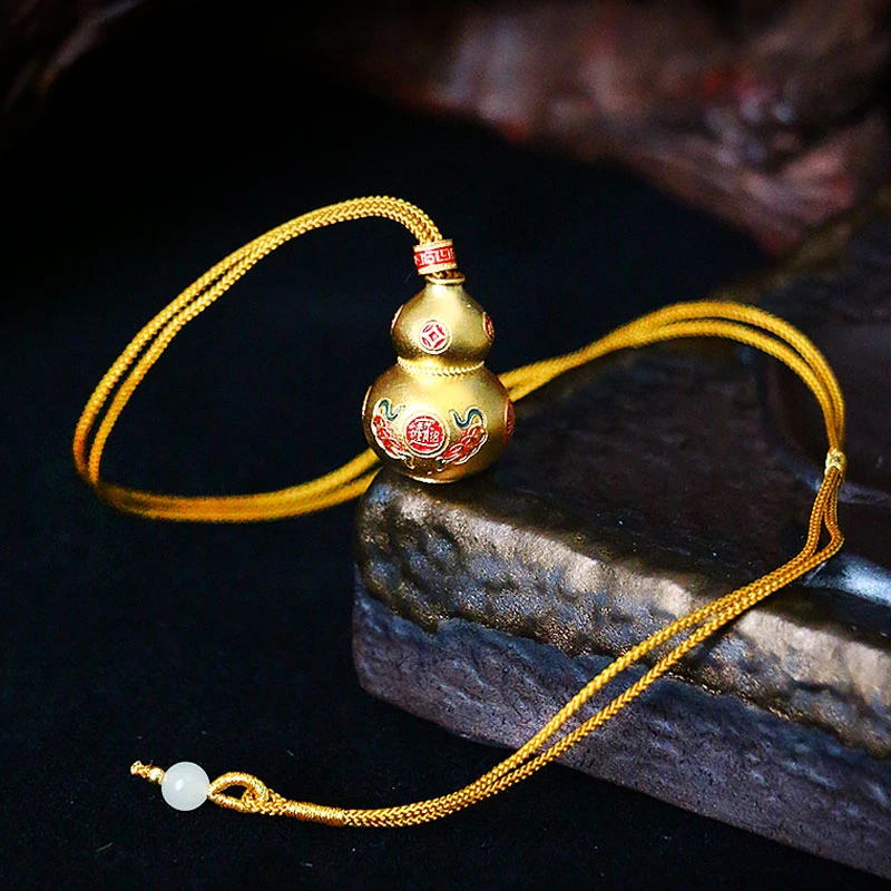 吊坠足银 【福禄满赢】足银葫芦吊坠【5733CS】