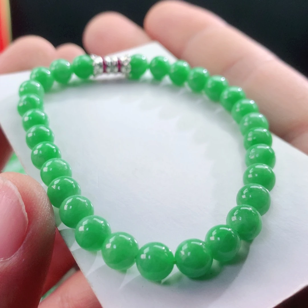 未镶嵌手链翡翠014卡6+