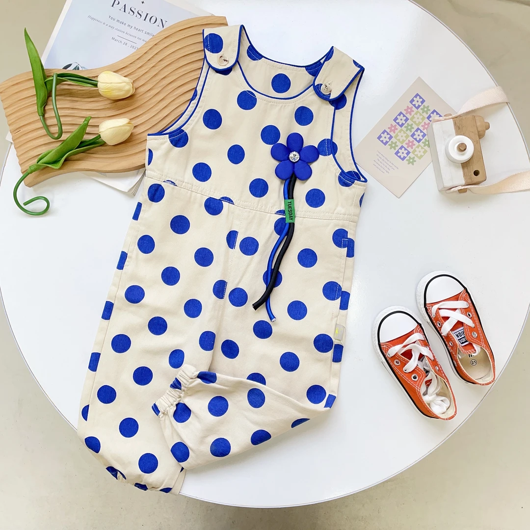 N6266儿童童装洋气时尚简约通用百搭日常时尚无袖连体衣S7F945