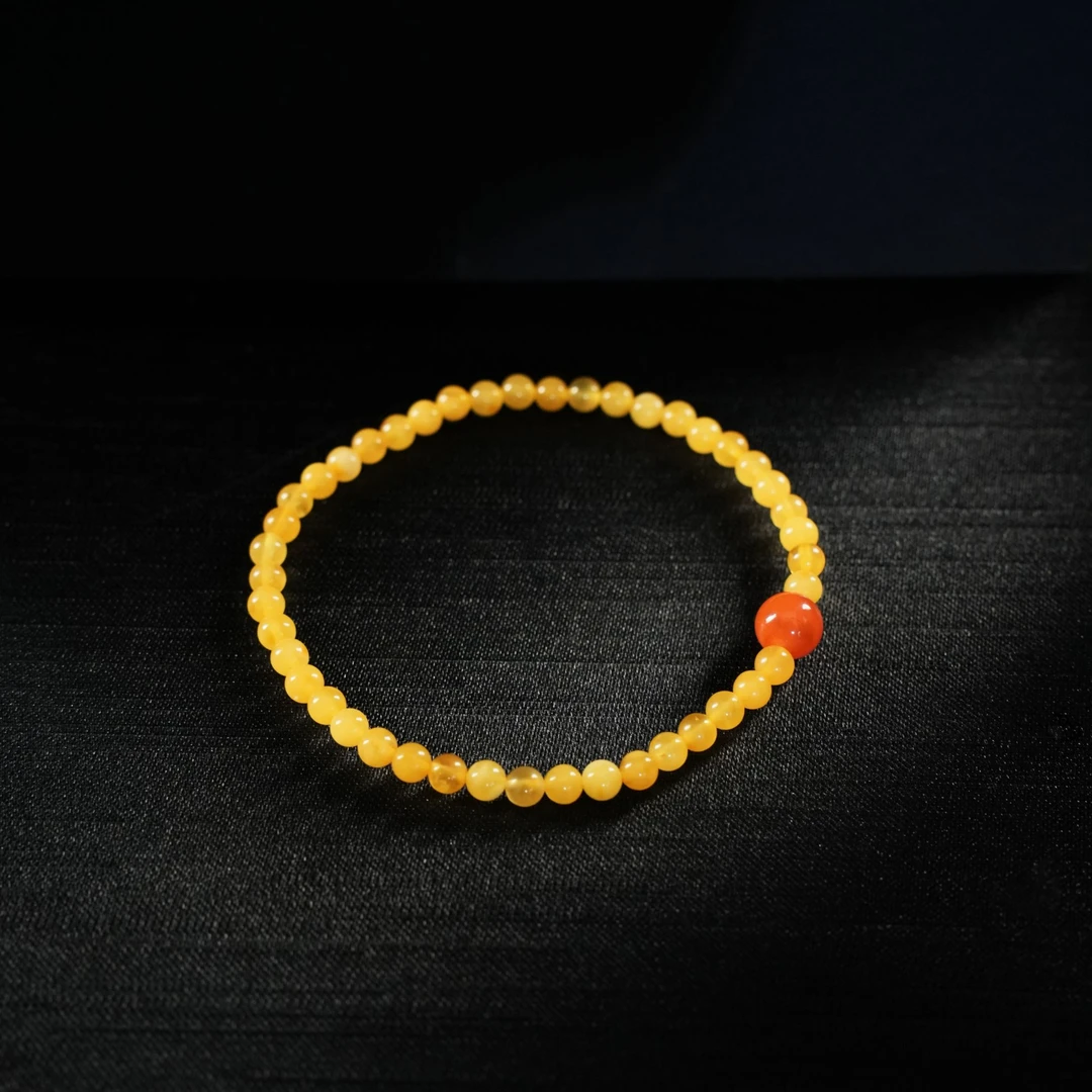 【芳妍专属】蜜蜜蜡南红手串（3-5mm）-MR0496BZ